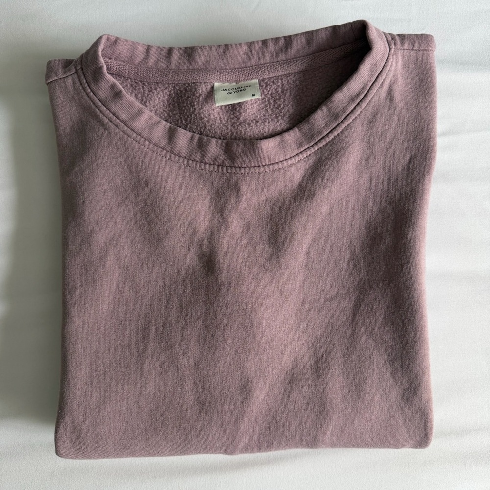 Jacqueline de Yong Life Purple Long Sleeve Crewneck Sweatshirt